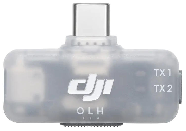 DJI Mic Series Mobile Receiver with a USB-C connector